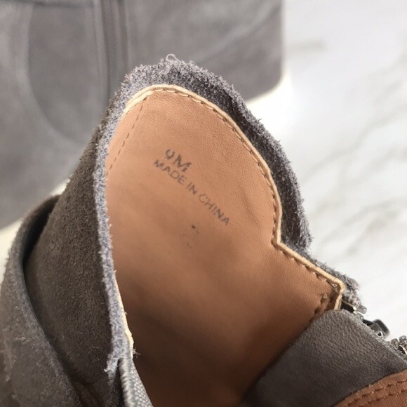 Linea Paolo ladies gray suede wedge ankle boots sneakers shoes size 9 - Picture 7 of 11